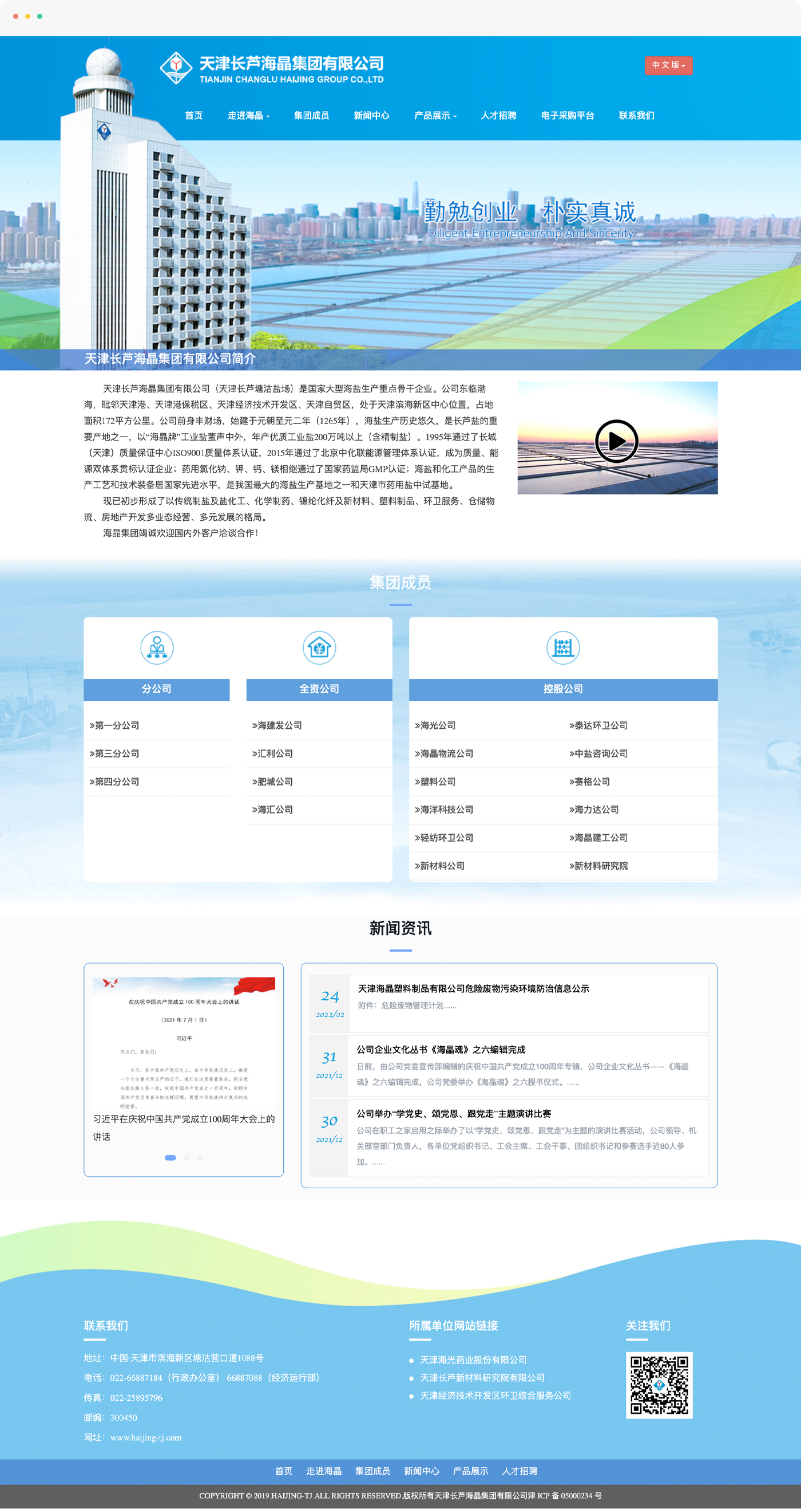 天津集团网站建设